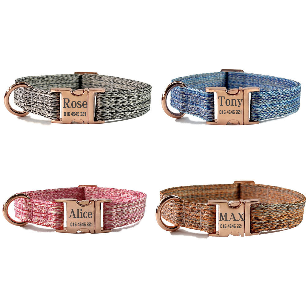 Personalized Nylon Dog Collar