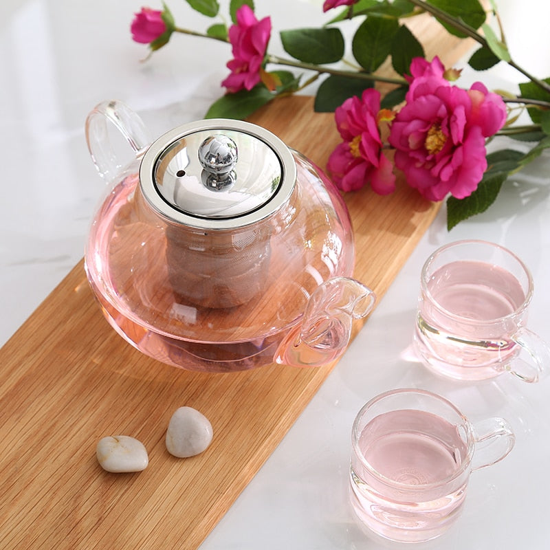 Glass Tea Pot and Cup