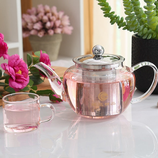 Glass Tea Pot and Cup