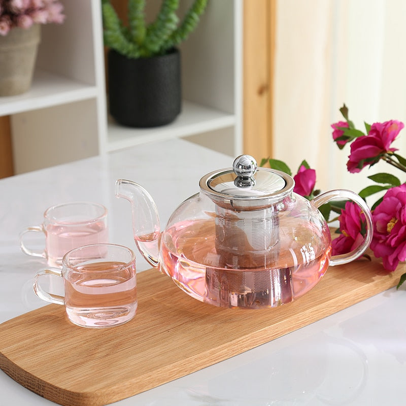 Glass Tea Pot and Cup